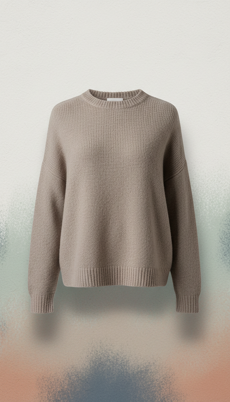 Cotton Blend Crewneck Tee